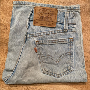 Vintage 90’s Levi’s 562 Loose Fit Orange Tab‎ Boy’s Slim 11 Cotton Denim Shorts